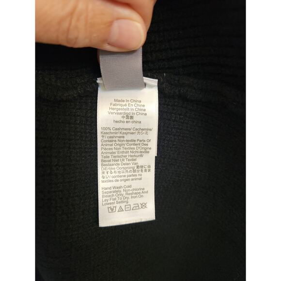 NWT J. Crew Spring Street Cashmere Polo Sweater-Dress Black M - Picture 7 of 10